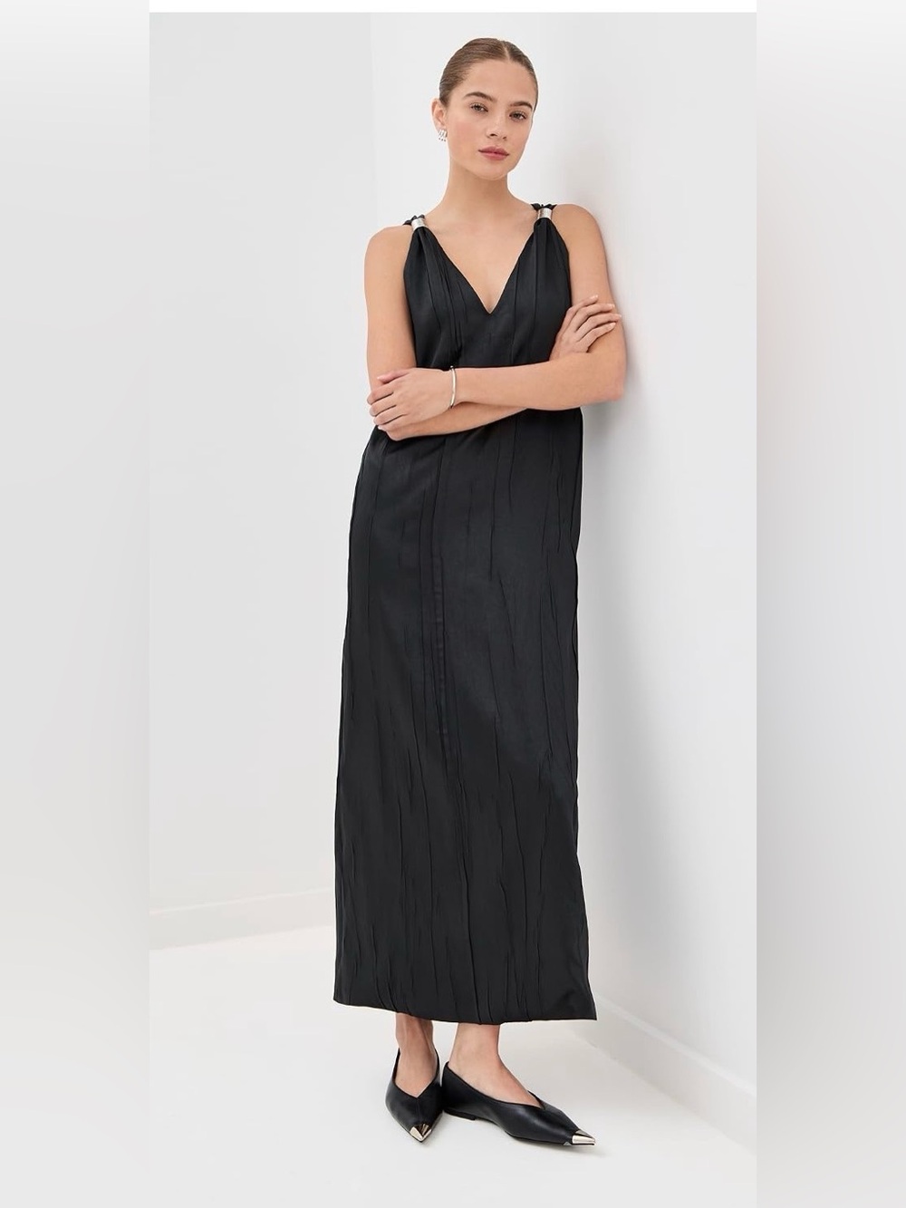 Brandon Maxwell Keke black dress
